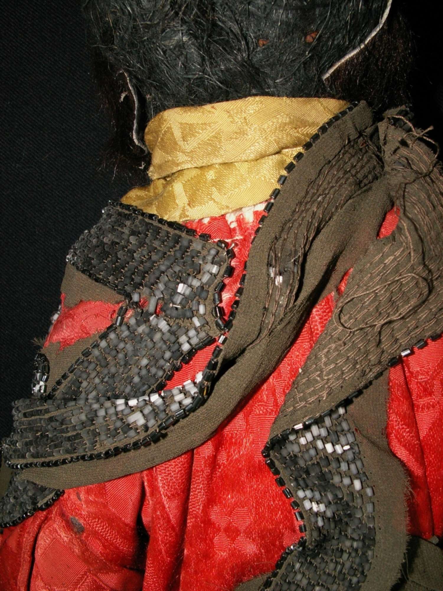 Particolare del retro prima del restauro